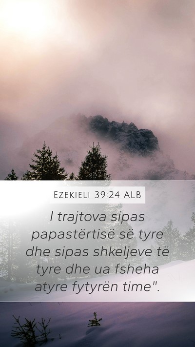 Ezekieli 39:24 ALB Bible Verse Image
