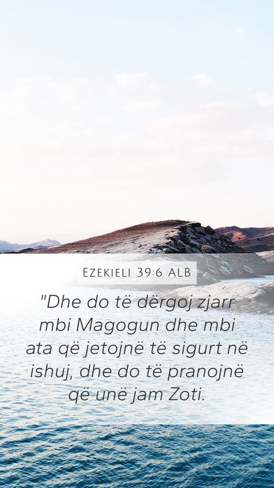 Ezekieli 39:6 ALB Bible Verse Image