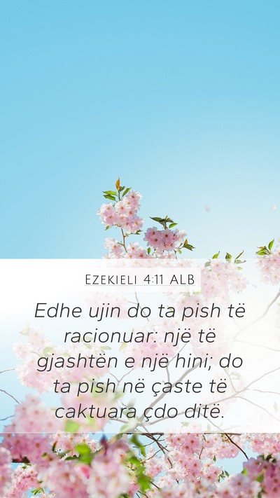 Ezekieli 4:11 ALB Bible Verse Image