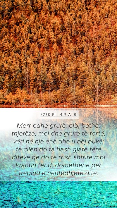 Ezekieli 4:9 ALB Bible Verse Image