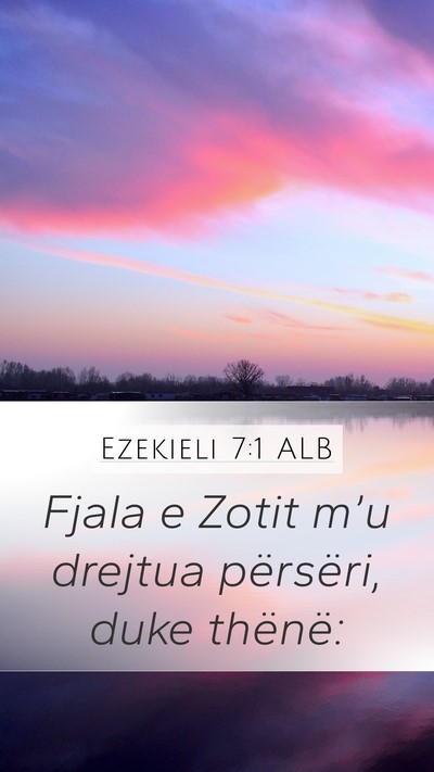 Ezekieli 7:1 ALB Bible Verse Image