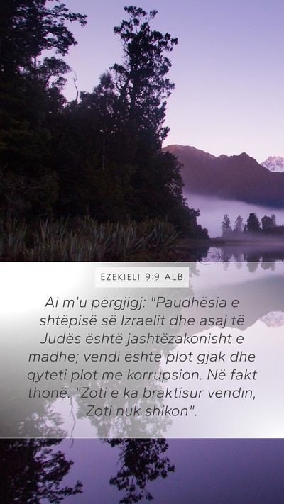 Ezekieli 9:9 ALB Bible Verse Image
