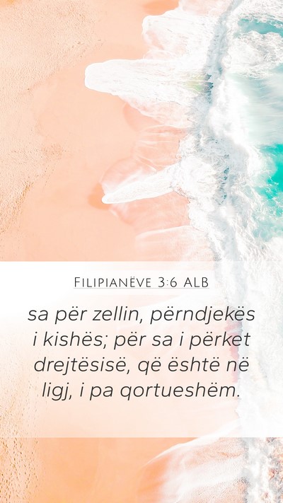 Filipianëve 3:6 ALB Bible Verse Image