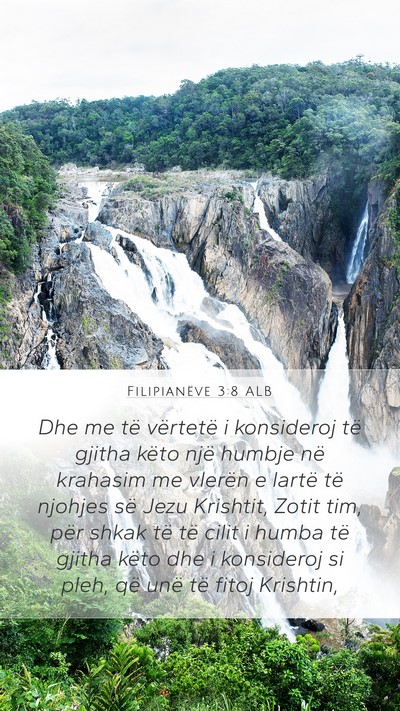 Filipianëve 3:8 ALB Bible Verse Image