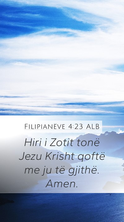 Filipianëve 4:23 ALB Bible Verse Image