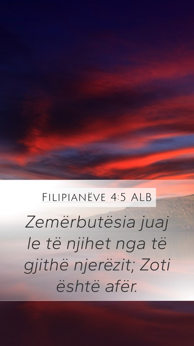 Filipianëve 4:5 ALB Bible Verse Image