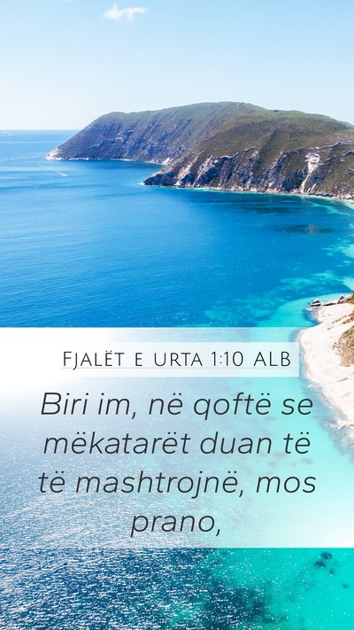 Fjalët e urta 1:10 ALB Bible Verse Image