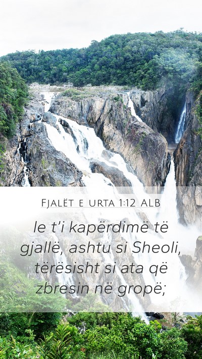 Fjalët e urta 1:12 ALB Bible Verse Image