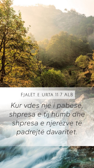 Fjalët e urta 11:7 ALB Bible Verse Image