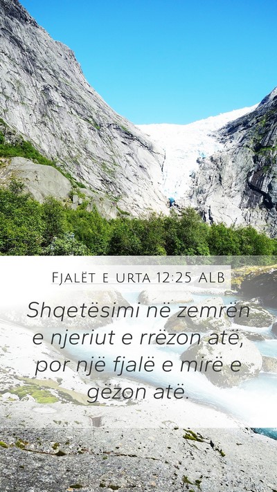 Fjalët e urta 12:25 ALB Bible Verse Image