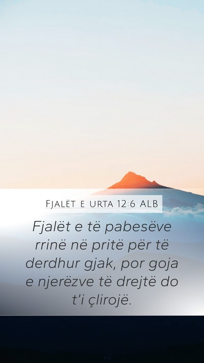 Fjalët e urta 12:6 ALB Bible Verse Image