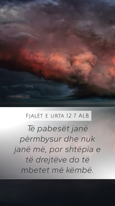 Fjalët e urta 12:7 ALB Bible Verse Image