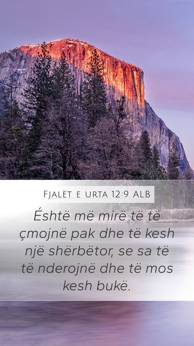 Fjalët e urta 12:9 ALB Bible Verse Image