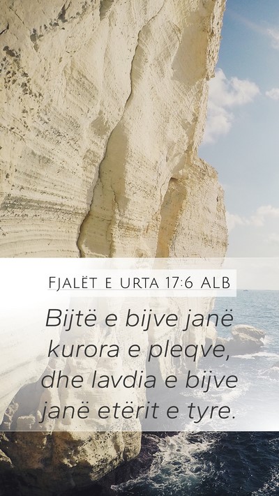Fjalët e urta 17:6 ALB Bible Verse Image
