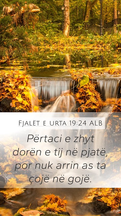 Fjalët e urta 19:24 ALB Bible Verse Image