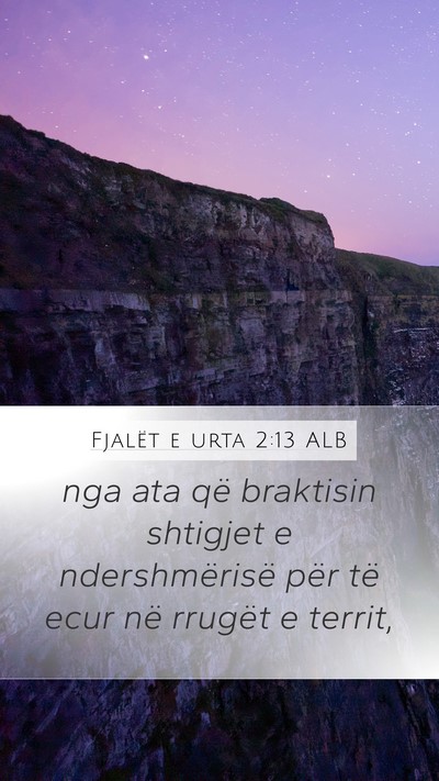 Fjalët e urta 2:13 ALB Bible Verse Image