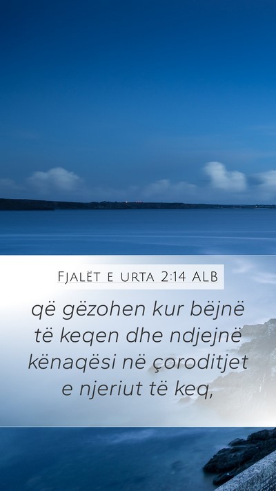 Fjalët e urta 2:14 ALB Bible Verse Image