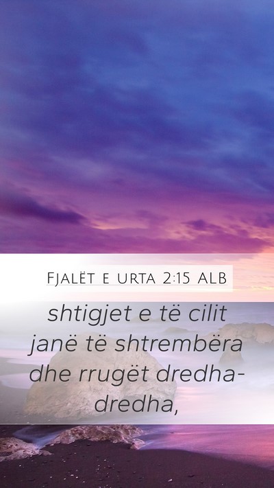 Fjalët e urta 2:15 ALB Bible Verse Image