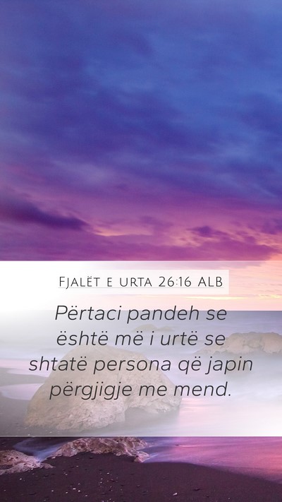Fjalët e urta 26:16 ALB Bible Verse Image
