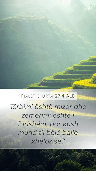 Fjalët e urta 27:4 ALB Bible Verse Image