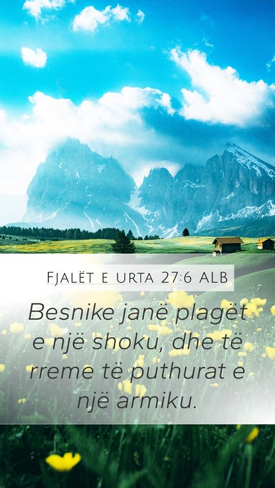 Fjalët e urta 27:6 ALB Bible Verse Image