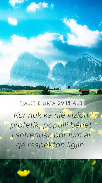 Fjalët e urta 29:18 ALB Bible Verse Image