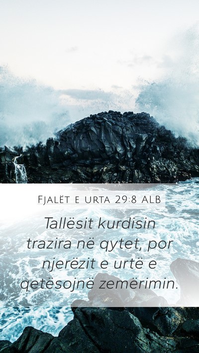 Fjalët e urta 29:8 ALB Bible Verse Image