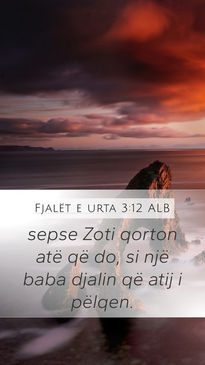 Fjalët e urta 3:12 ALB Bible Verse Image
