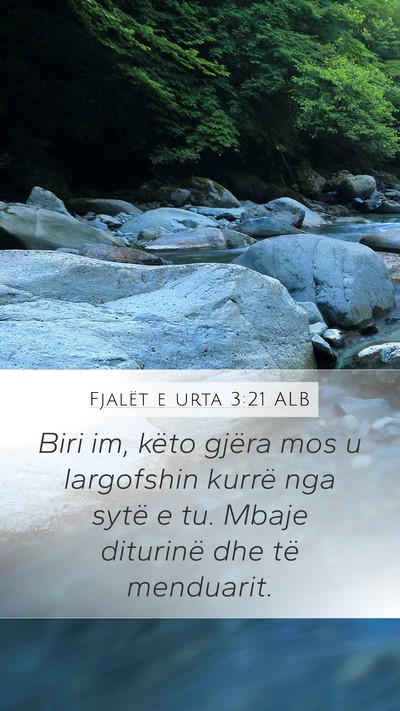 Fjalët e urta 3:21 ALB Bible Verse Image