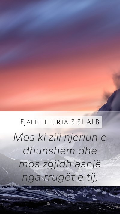 Fjalët e urta 3:31 ALB Bible Verse Image