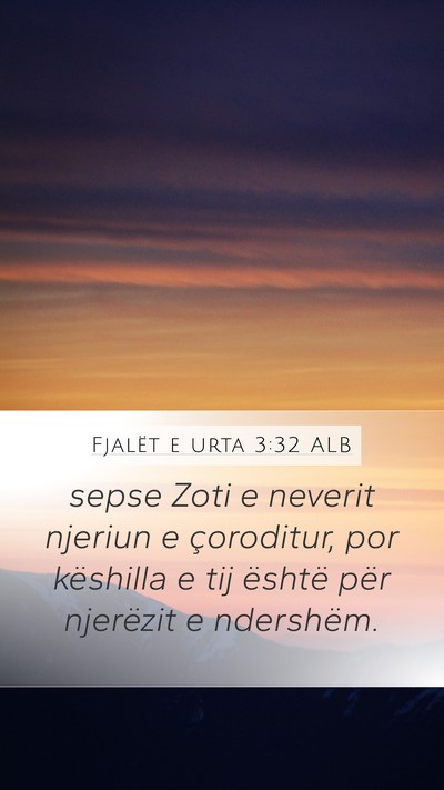 Fjalët e urta 3:32 ALB Bible Verse Image