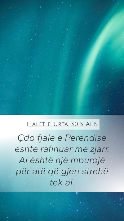 Fjalët e urta 30:5 ALB Bible Verse Image