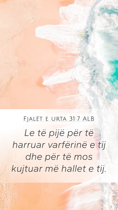 Fjalët e urta 31:7 ALB Bible Verse Image