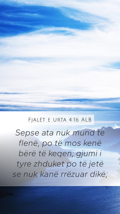 Fjalët e urta 4:16 ALB Bible Verse Image
