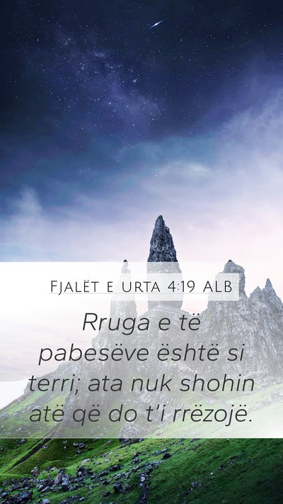 Fjalët e urta 4:19 ALB Bible Verse Image