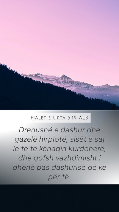 Fjalët e urta 5:19 ALB Bible Verse Image