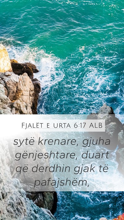 Fjalët e urta 6:17 ALB Bible Verse Image