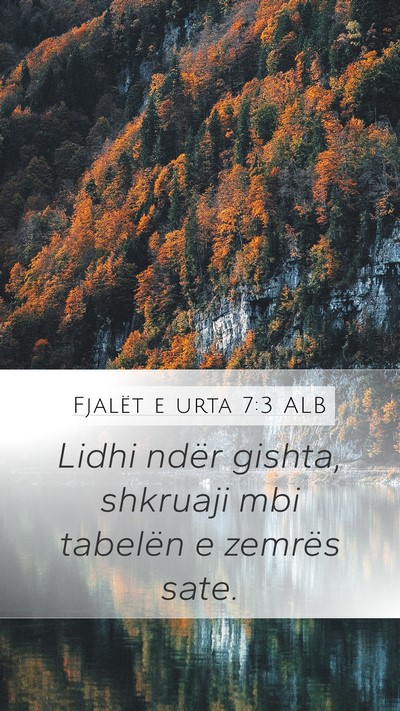 Fjalët e urta 7:3 ALB Bible Verse Image