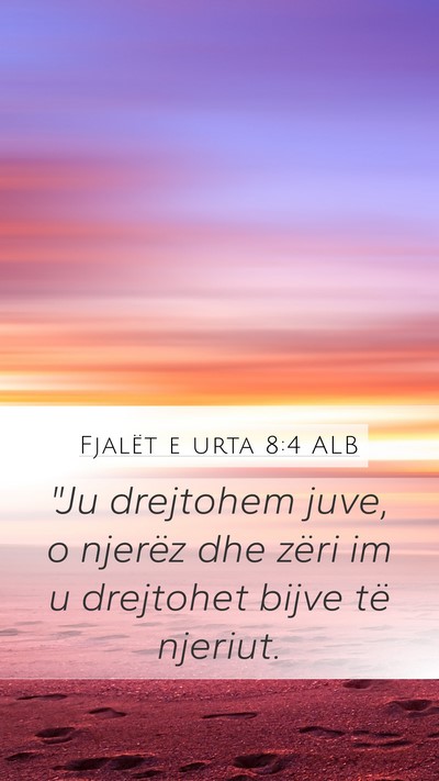 Fjalët e urta 8:4 ALB Bible Verse Image