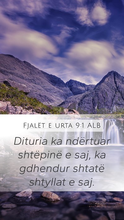 Fjalët e urta 9:1 ALB Mobile Phone Wallpaper - Dituria ka ndërtuar shtëpinë e saj, ka - Mobile Bible Verse Wallpaper