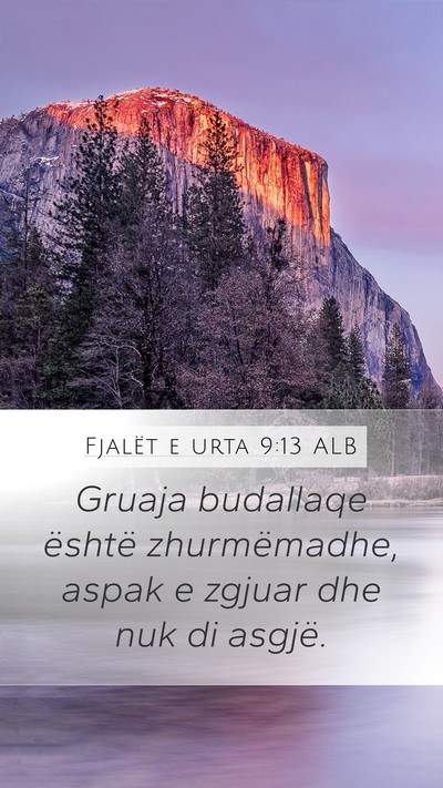 Fjalët e urta 9:13 ALB Bible Verse Image