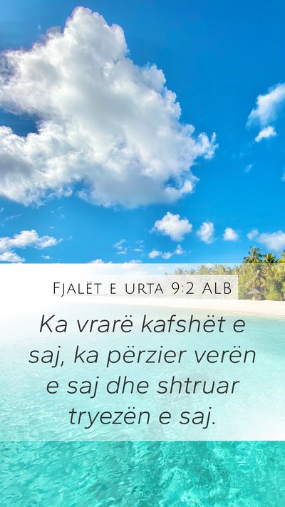 Fjalët e urta 9:2 ALB Bible Verse Image
