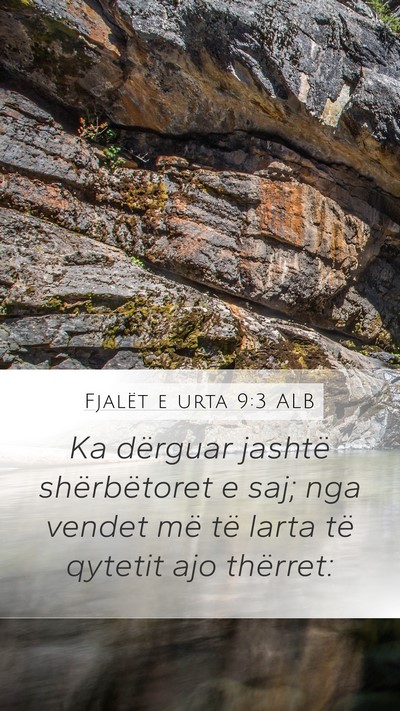Fjalët e urta 9:3 ALB Bible Verse Image