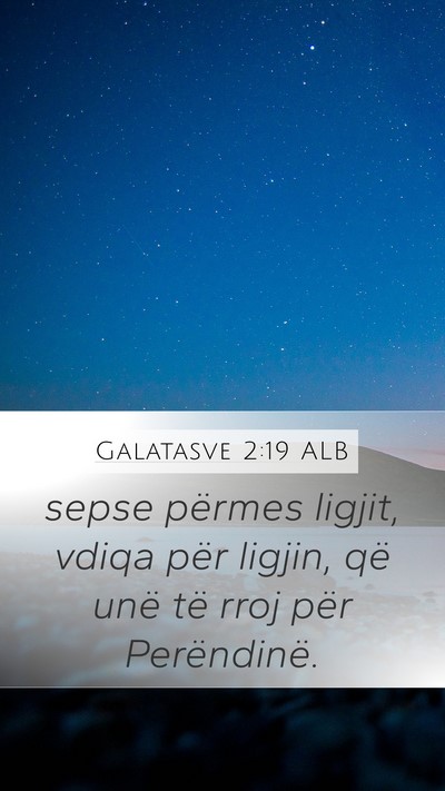 Galatasve 2:19 ALB Bible Verse Image