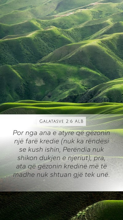 Galatasve 2:6 ALB Bible Verse Image