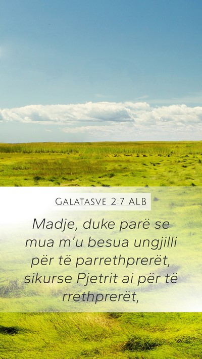 Galatasve 2:7 ALB Bible Verse Image