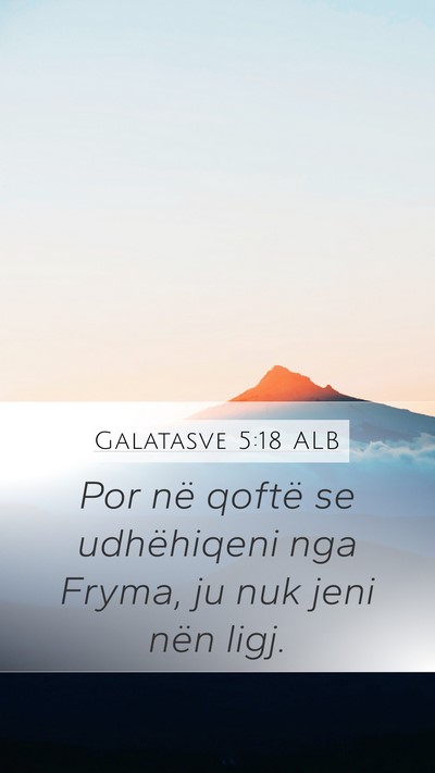 Galatasve 5:18 ALB Bible Verse Image