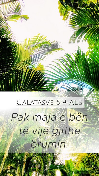 Galatasve 5:9 ALB Bible Verse Image