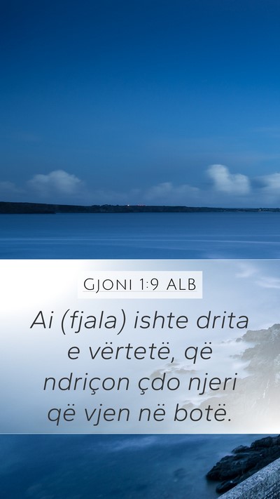 Gjoni 1:9 ALB Bible Verse Image