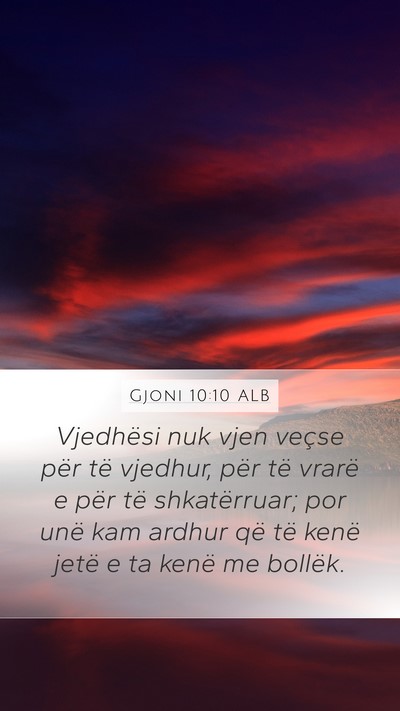 Gjoni 10:10 ALB Bible Verse Image